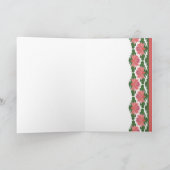 青い祖父母の日に睡蓮を祝う カード (内部)