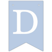 青い神の祝福6文字の名前の洗礼聖餐会 バンティングフラッグ (第3の旗)