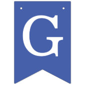 青い神の祝福 6文字の名前 洗礼 堅聖 バンティングフラッグ (第1の旗)