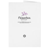 青い私の何かですか。 結婚式の招待状 (裏面)