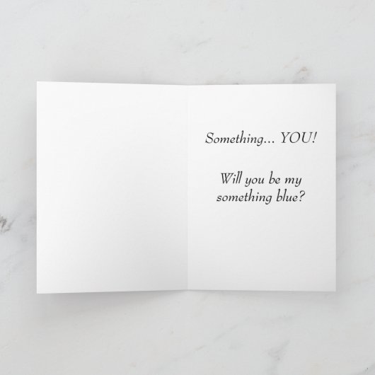 青い私の何かですか。 結婚式の招待状 招待状 (内部)