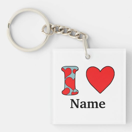 青い私はコストーミングが大好き キーホルダー (正面)