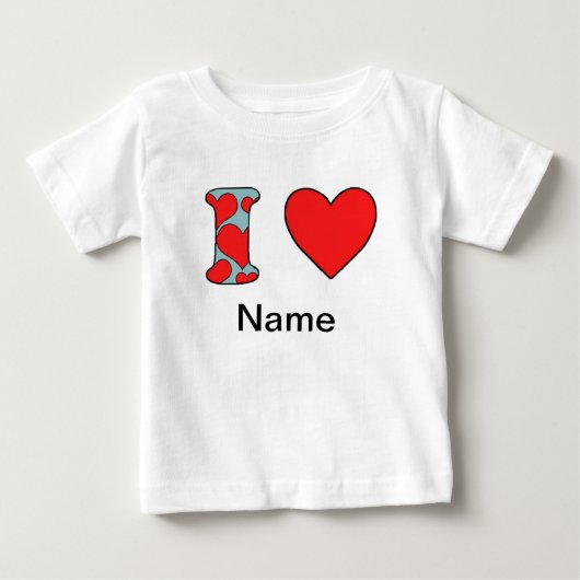 青い私はコストーミング大好き ベビーTシャツ (正面)