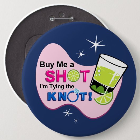 "青い私を私が結び目" Pin結んでいる打撃買って下さい 缶バッジ (正面&裏面)