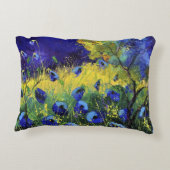 青い秋、アート アクセントクッション (裏面)