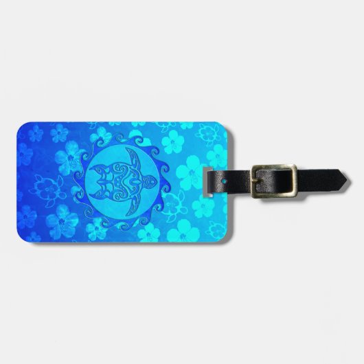 青い種族のカメ日曜日 ラゲッジタグ (正面横)