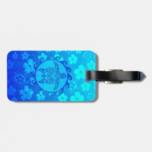 青い種族のカメ日曜日 ラゲッジタグ (裏面横)