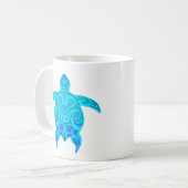 青い種族のカメ コーヒーマグカップ (正面左)