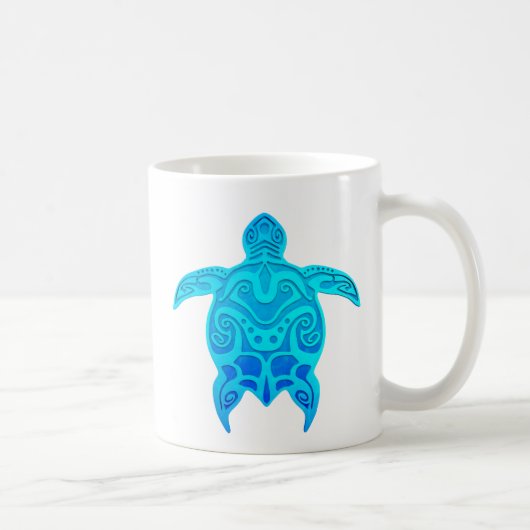 青い種族のカメ コーヒーマグカップ (右)