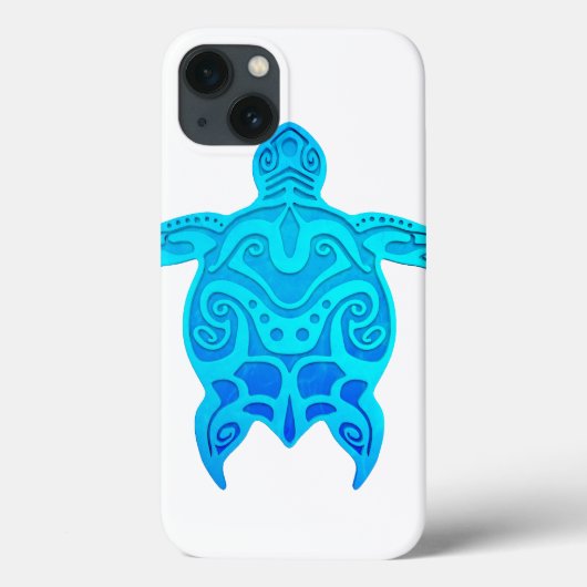 青い種族のカメ Case-Mate iPhoneケース (裏面)