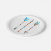 青い種族の矢の誕生日の紙皿 ペーパープレート (アングル)