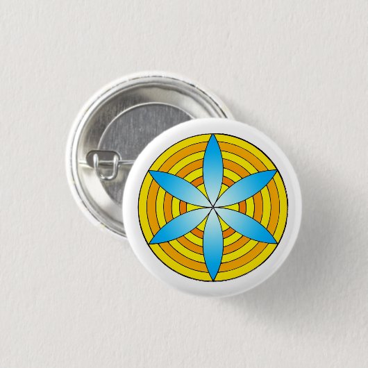 青い種 缶バッジ (正面&裏面)