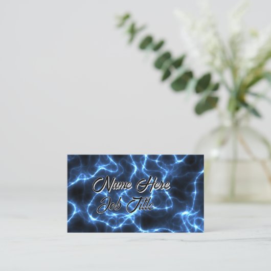 青い稲妻カスタマイズ 名刺 (スタンド正面)