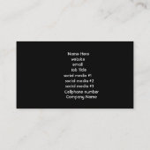 青い稲妻カスタマイズ 名刺 (裏面)