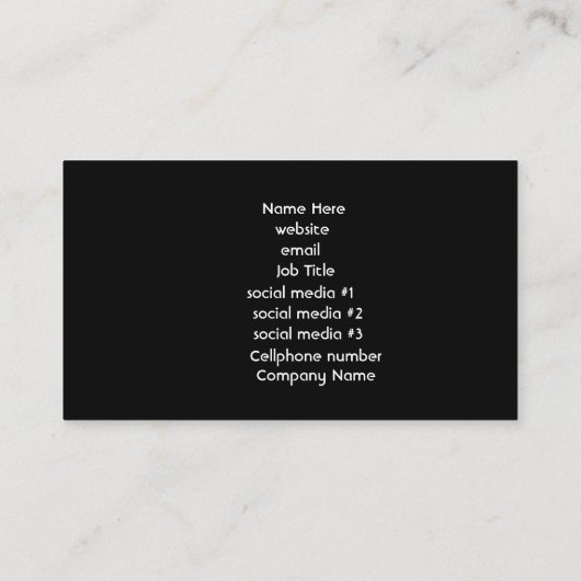 青い稲妻カスタマイズ 名刺 (裏面)