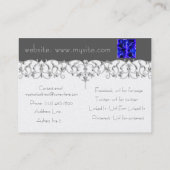 青い稲妻パターン 名刺 (裏面)