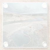 青い穴 ガラスコースター (裏面)