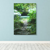 青い穴 キャンバスプリント (インサイチュ (ウッドフロア))