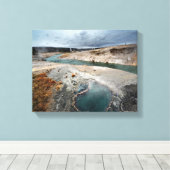 青い穴 キャンバスプリント (インサイチュ (ウッドフロア))