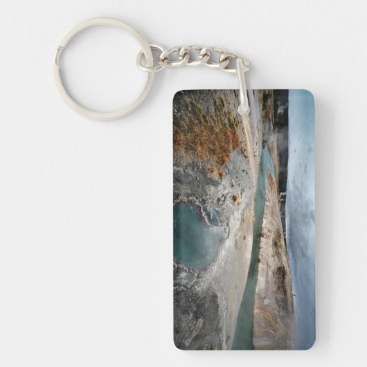 青い穴 キーホルダー (正面)