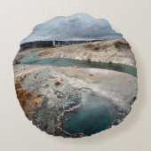 青い穴 ラウンドクッション (裏面)