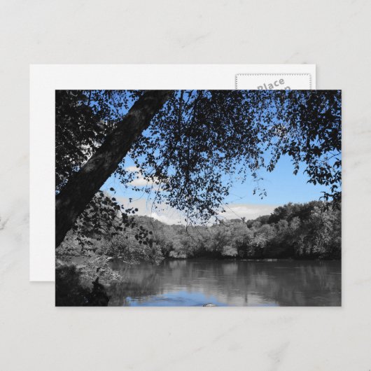 青い空と湖のポストカード ポストカード (正面/裏面)