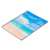 青い空と白いcの美しい熱帯ビーチ ノートブック (左側)