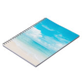 青い空と白いcの美しい熱帯ビーチ ノートブック (左側)