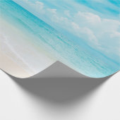 青い空と白いcの美しい熱帯ビーチ ラッピングペーパー (角)