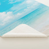 青い空と白いcを持つ美しい熱帯ビーチ シェルパブランケット (3/4)