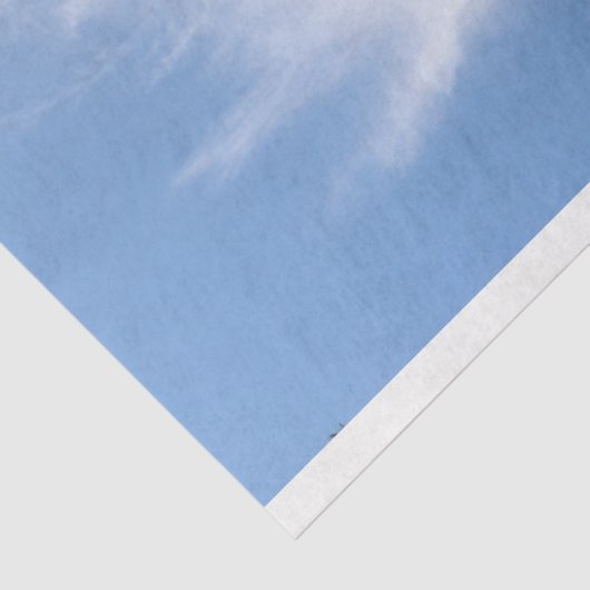 青い空と白ふわふわの雲の写真の切り離し 薄葉紙 (詳細)