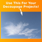 青い空と白ふわふわの雲の写真の切り離し 薄葉紙