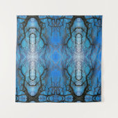 青い空にタペストリーの木の枝 タペストリー (正面(横))