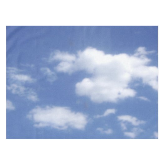 青い空に浮かぶ雲 テーブルクロス (正面(横))