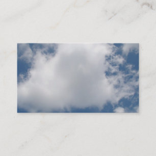 青い空に膨らんだ積雲 名刺