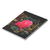 青い空の下で私が幸せなバレンタイン ノートパッド (回転)