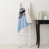 青い空の写真であなたを見ているゼブラ シェルパブランケット (インサイチュ)