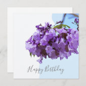 青い空の背景にジャカランダの花 (正面/裏面)