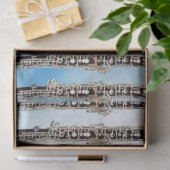 青い空の背景に繰り返すオブジェクト 薄葉紙 (ギフト)