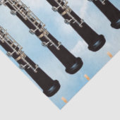 青い空の背景に繰り返すオブジェクト 薄葉紙 (詳細)