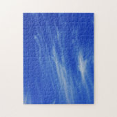 青い空の背景。 ジグソーパズル (縦)