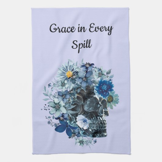 青い空想 キッチンタオル (縦)