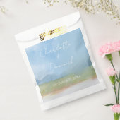 青い空色彩の鮮やかの横モダン結婚面 フェイバーバッグ (封をした状態)