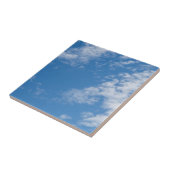 青い空（白い雲のある）セラミックタイル タイル (側面)