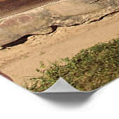 青い窓シャッター – ポスター (角)