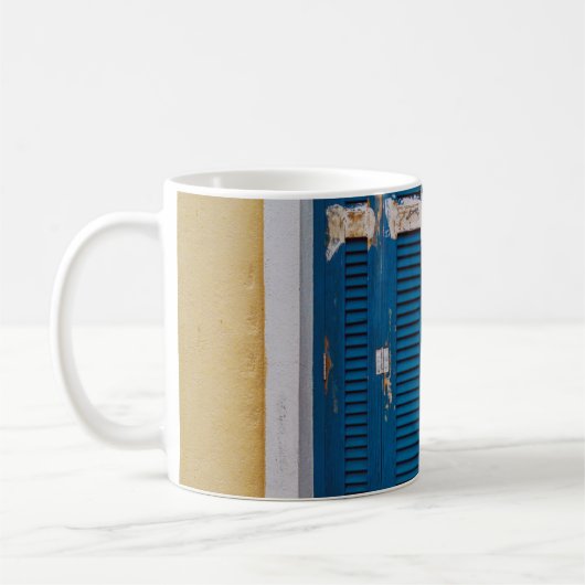 青い窓 コーヒーマグカップ (左)