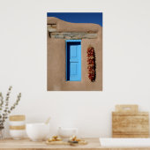 青い窓 ポスター (キッチン)