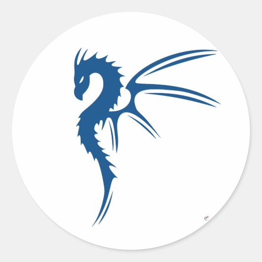 青い竜の女神 ラウンドシール (正面)