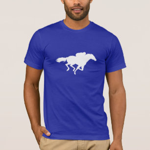 青い競馬 Tシャツ