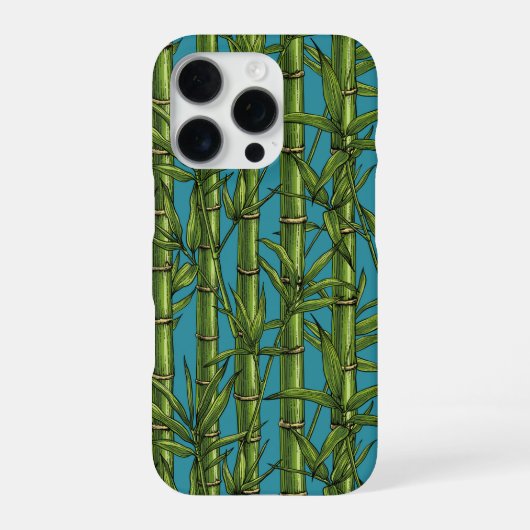 青い竹林 iPhoneケース (裏面)
